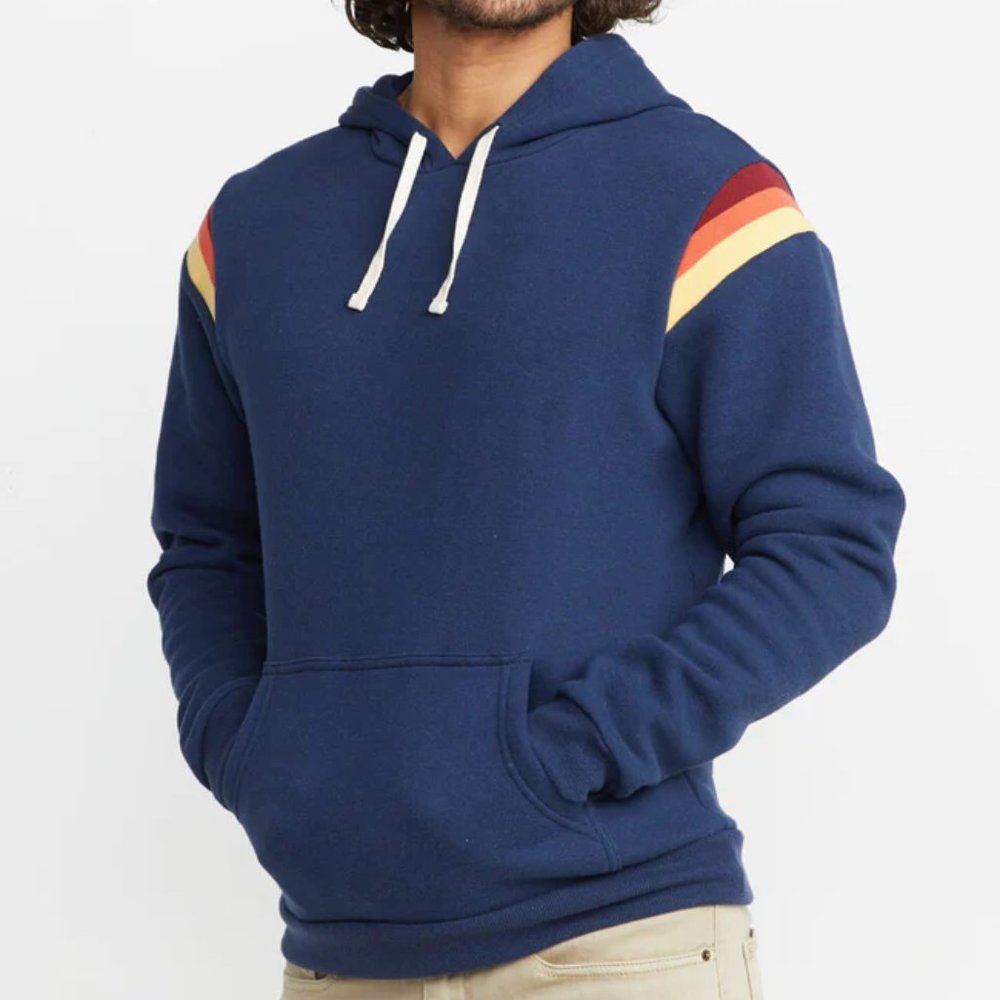 NWOT Marine Layer Banks Heather Navy Hoodie - Medium